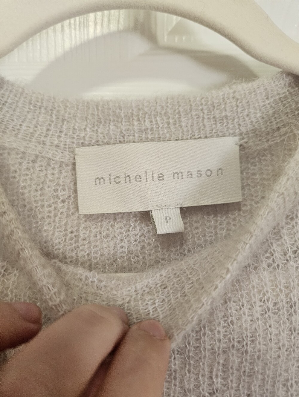 Michelle Mason Baby Alpaca Crewneck Sweater Sleeveless petite - Picture 2 of 5